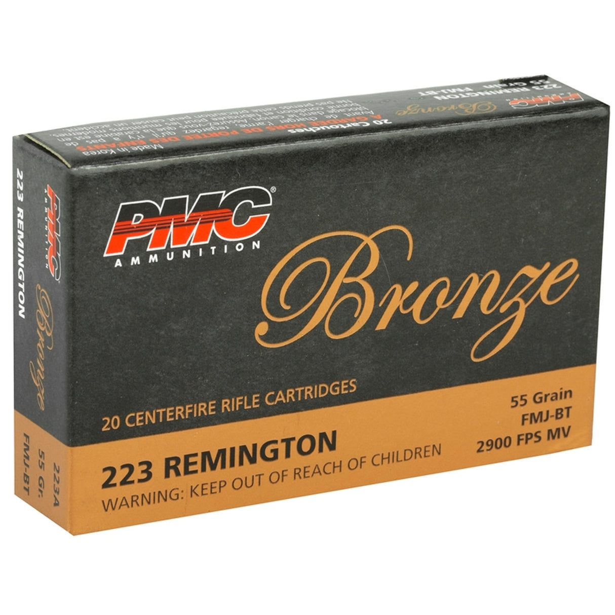 PMC Bronze 223 Remington 55 Grain FMJ Ammo
