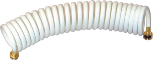 Manguera en espiral de lavado TH Marine de 25', color blanco