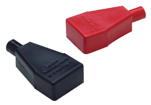 Seachoice Standard Type Battery Terminal Covers (Set Includes 1 Red and 1 Black) Fit Terminals Without Wing Nut