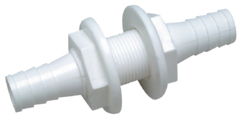 Seachoice Double-Ended 3/4" x 3/4" Thru Hull Connector For Hose