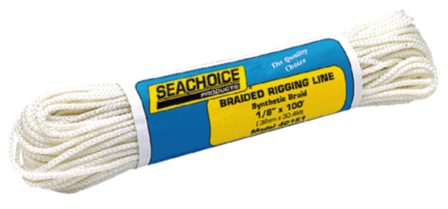Seachoice Braided Utility Line 1/8" x 100' White