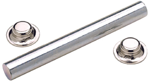 Seachoice Zinc Plated Steel 4 Roller 5/8 Shaft Includes 2 Pal Nuts