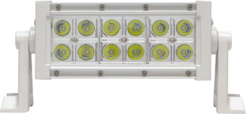 Seachoice LED Spot/Barra de luz de inundación carcasa blanca 12 LED 7.25" 12/24V