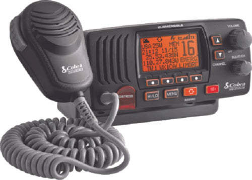 Cobra MR F57 Fixed Mount Class D VHF Radio (Includes Flush Mount and Fixed Mount Kits)