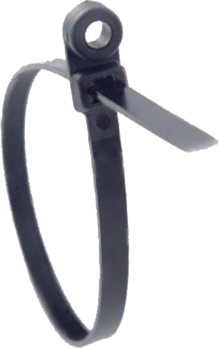 Radiused Cable Tie 7-1/2" Black  100/Pk