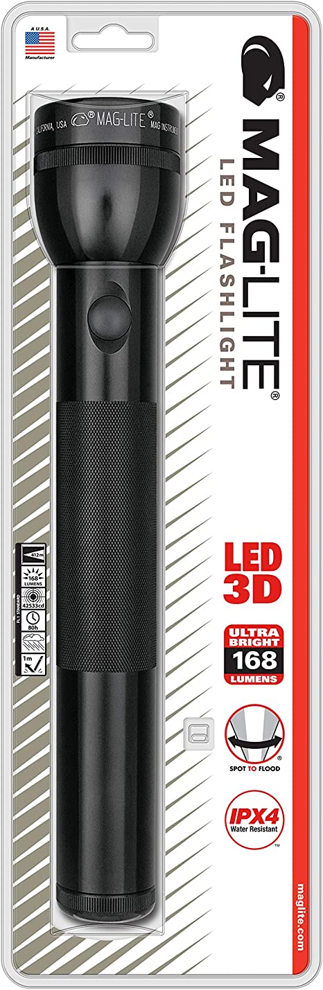 MagLite - Maglite LED 3-Cell D Flashlight  Black