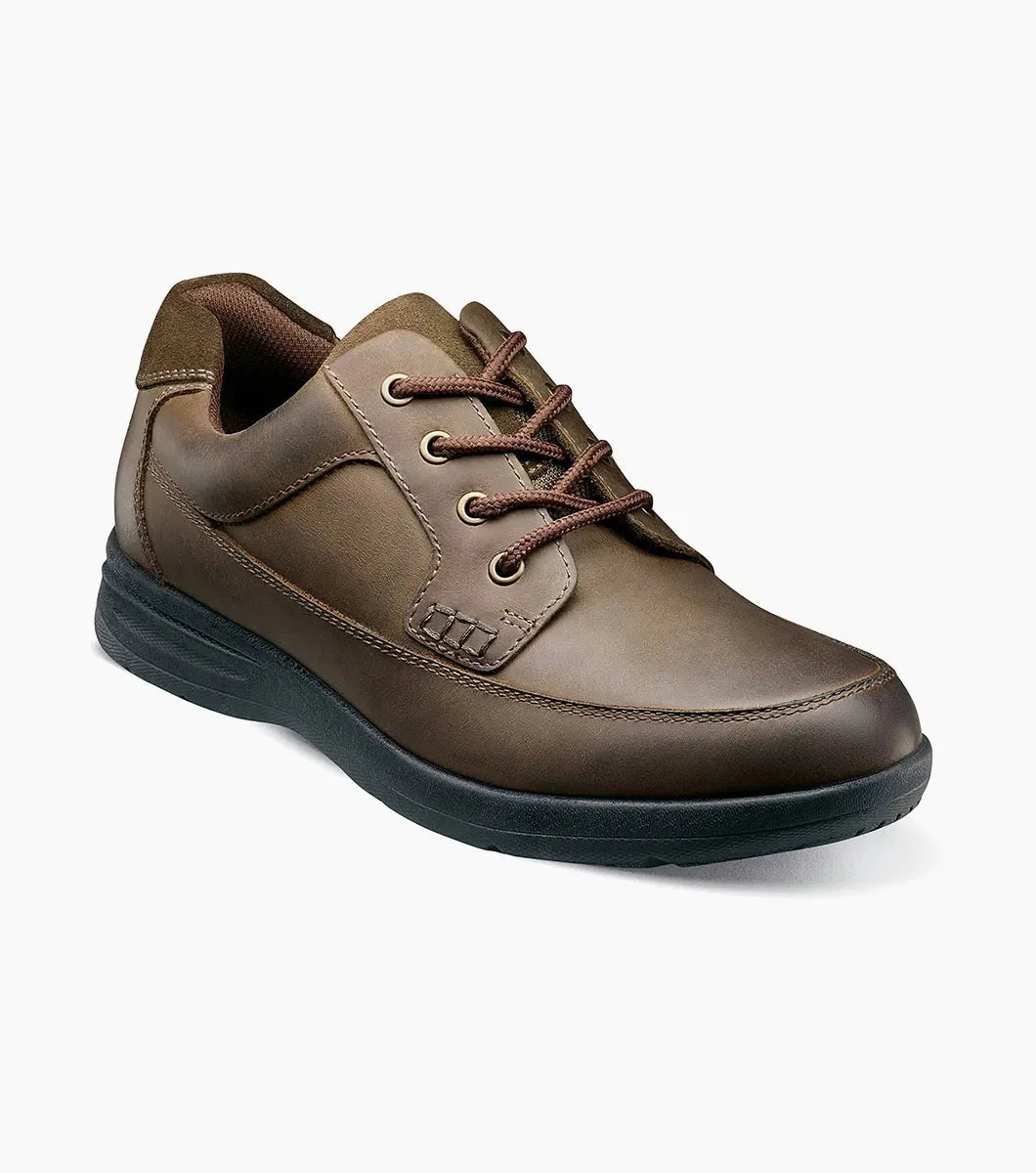Nunn Bush Men's Cam Moc Toe Oxford Casual Shoes - Brown