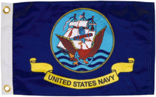 Navy Taylor Military Flag 12" x 18"