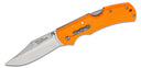 Double Safe Hunter Folding Knife 3.5" Clip Point Blade (Camouflage/Orange)