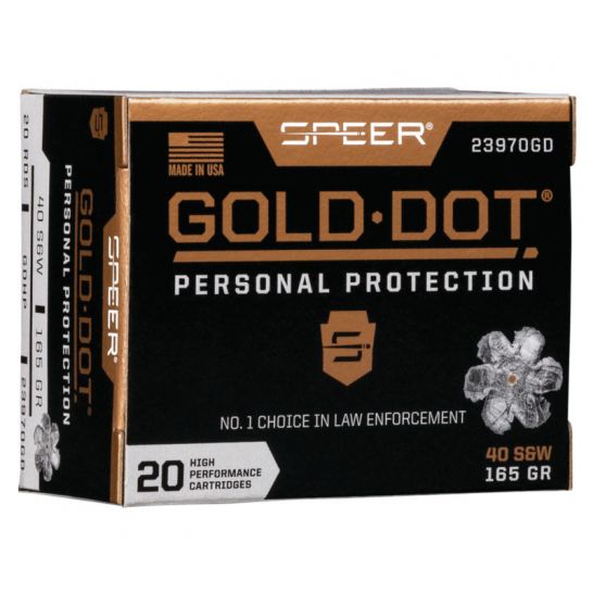 Speer Gold Dot .40S&amp;W 165 Grano Personal 