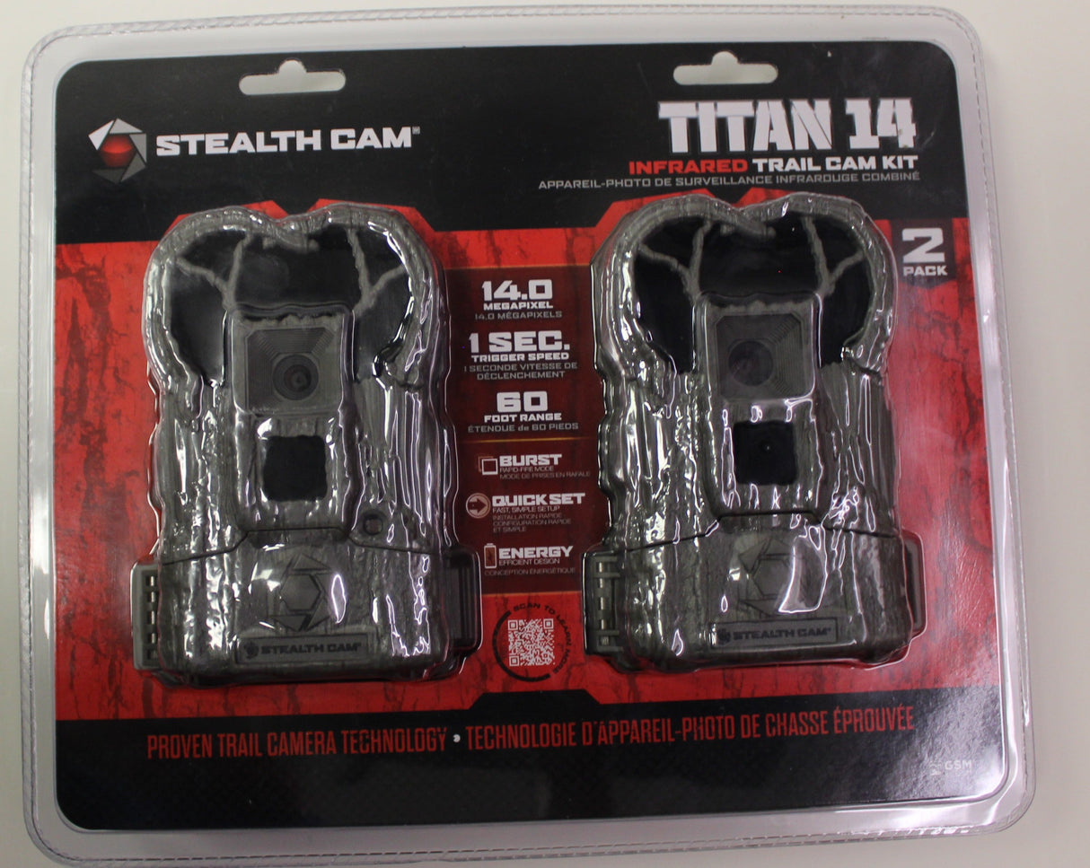 Stealth Cam Stc-Tx14-2pk Cámara de rastreo Titan 14 de 14mp 