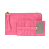 Joy Susan Karina Convertible Wristlet & Wallet - Vivid Pink