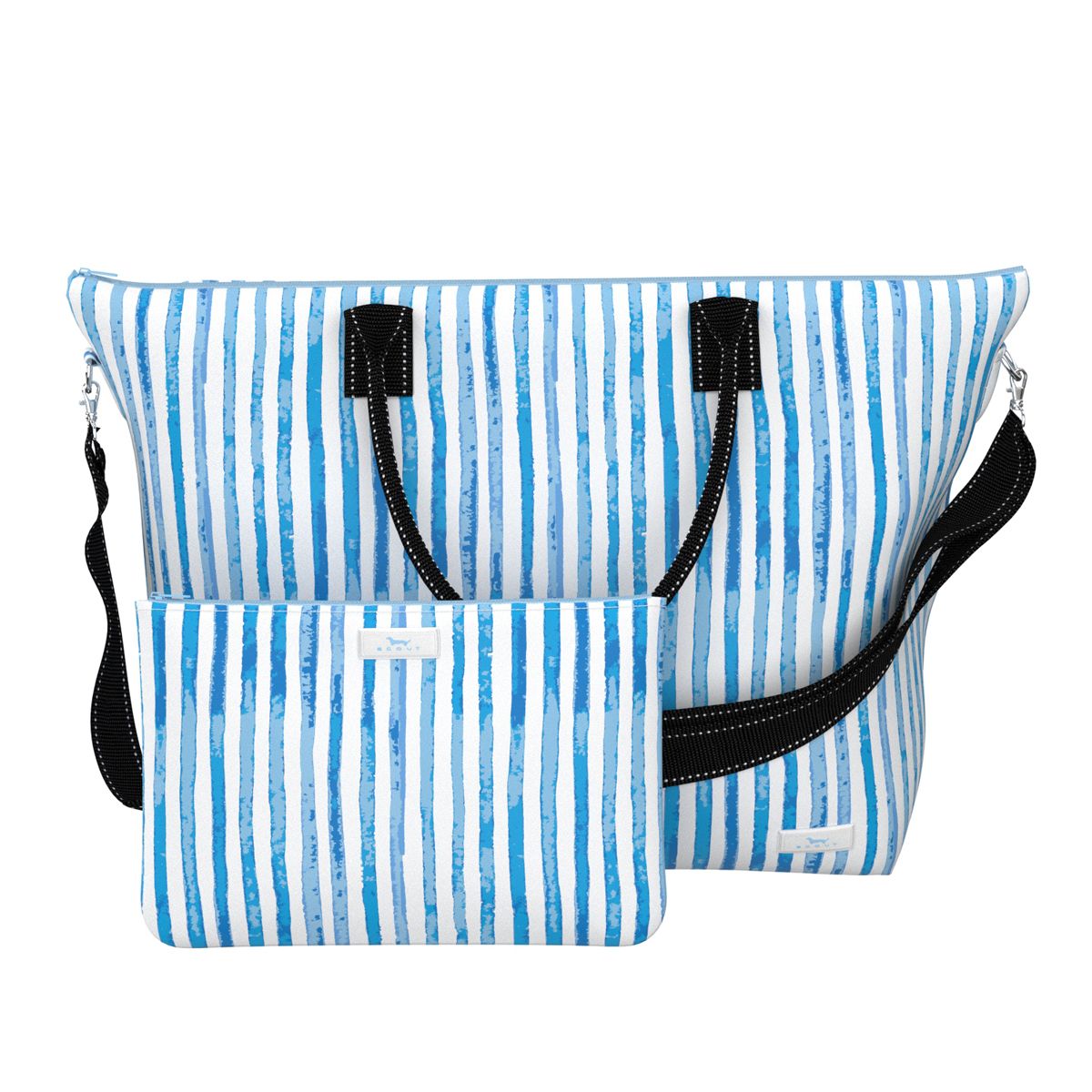 Scout Foldable Overpacker Pouch - Navy Blue & Cream foldable backpack Scout Foldable Travel Bag Overpacker Foldable Travel Bag  main image 3