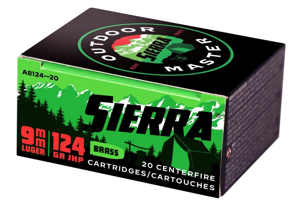 Sierra Outdoor Master 9MM 124 Grain 20 Rounds