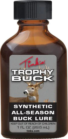 Tinks Deer Lure Trophy Buck Sintético (Botella de vidrio) 1 Fl Oz.