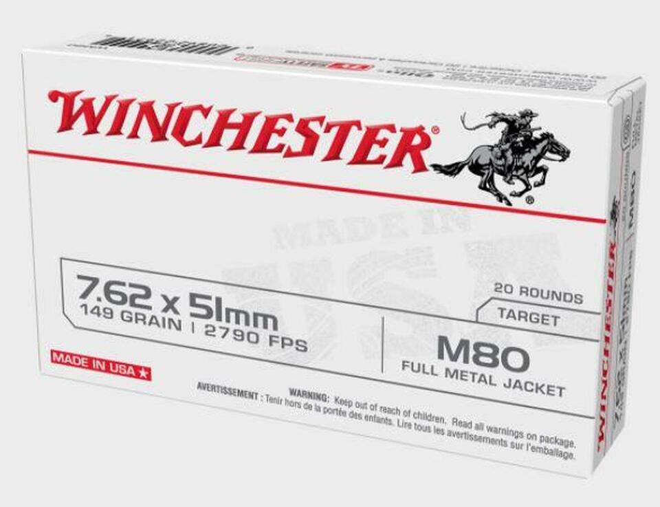 Winchester USA Nato 149 Grain FMJ 20 Rounds