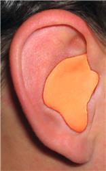 Tapones para los oídos moldeados a medida Radians - Bolsa de polietileno con tapones naranjas