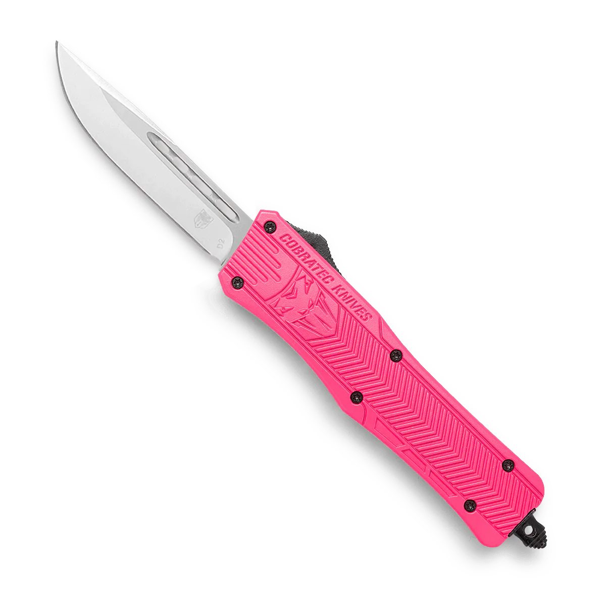 レア AKC ジャックナイフ スティレットナイフ クリームソーダ ピンクドラゴン CobraTec Medium Pink Drop Serrated Knife – Neuse Sport Shop