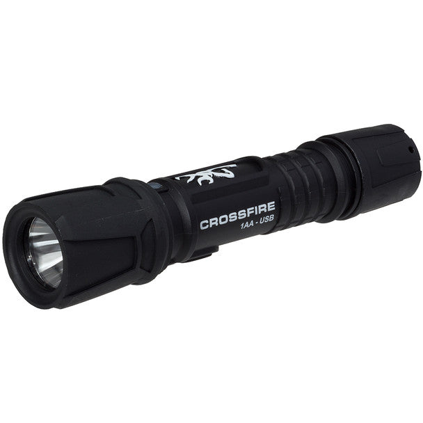Browning Crossfire 1AA USB Rechargeable Flashlight