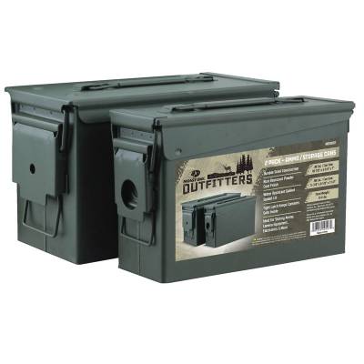 Mossy Oak Outfitters 2-pc Metal Ammo Can - .30cal & .50cal