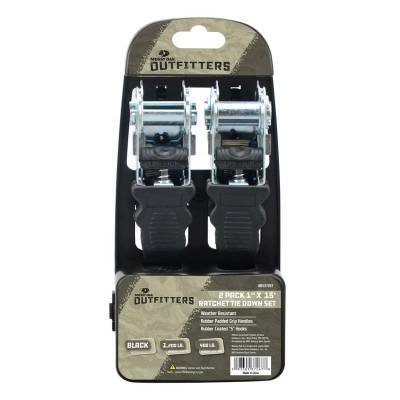 Mossy Oak Outfitters - 2pc 1"x15' Ratchet Tie Down Set