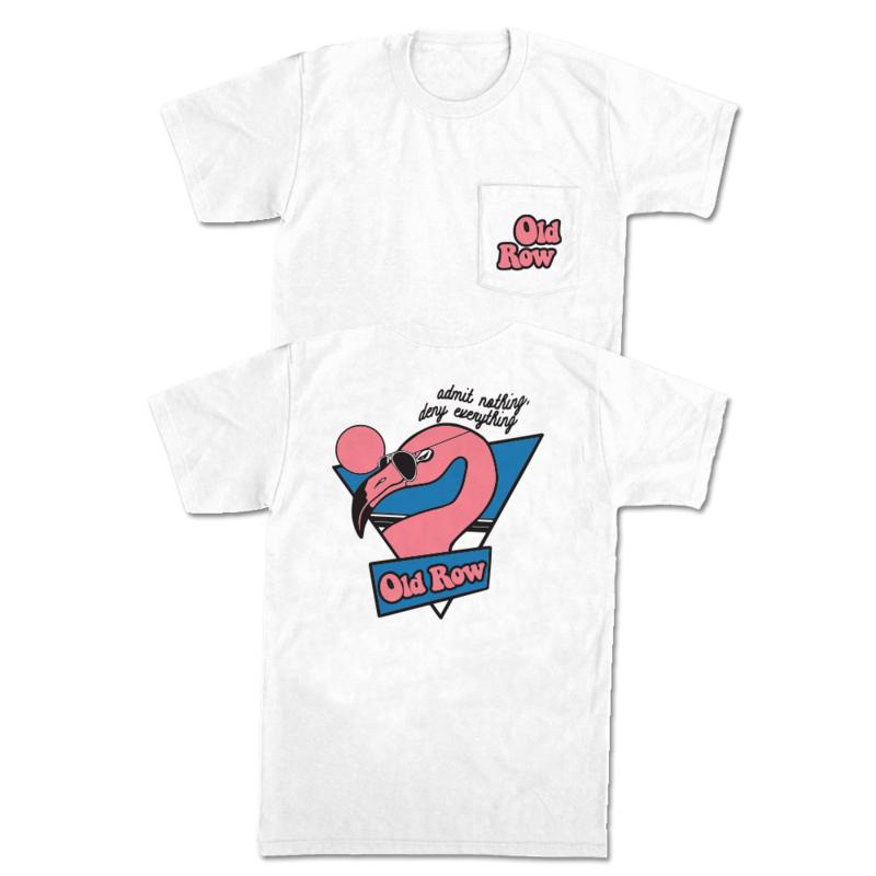 Old Row Flamingo Pocket T-Shirt